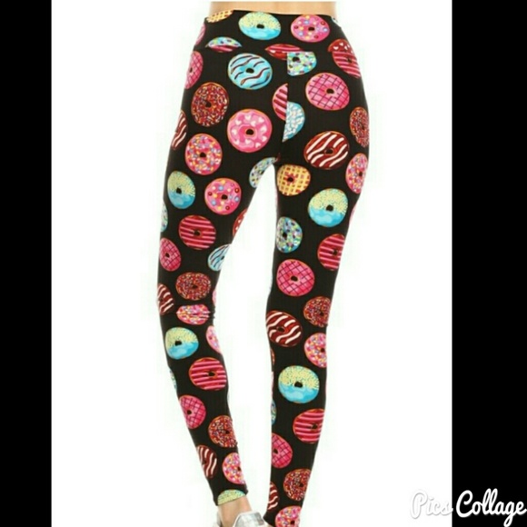 Yummy Donut Leggings w/Yoga Waistband - Picture 3 of 7